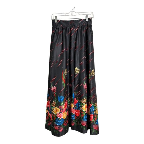 Vintage Hand Made Womens Maxi skirt Floral Cottage S Boho - Picture 3 of 5